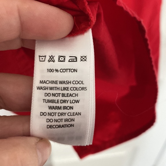 LUCY & LAUREL - tunic dress red embroidered sleeves boho size small - Picture 7 of 7